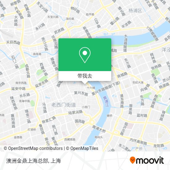 澳洲金鼎上海总部地图