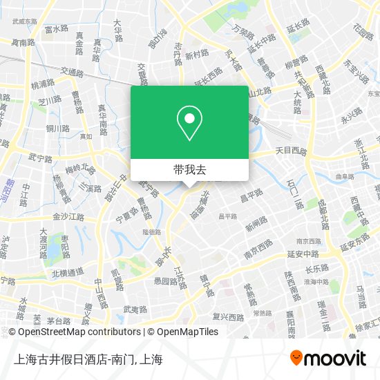 上海古井假日酒店-南门地图