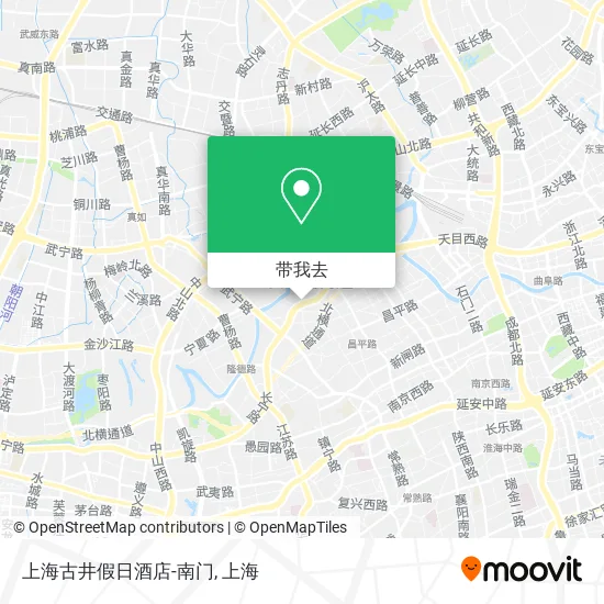 上海古井假日酒店-南门地图