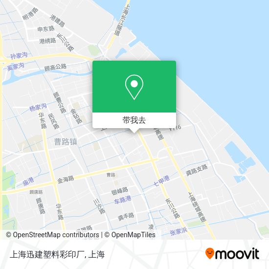 上海迅建塑料彩印厂地图