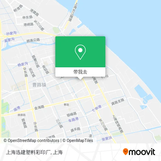 上海迅建塑料彩印厂地图
