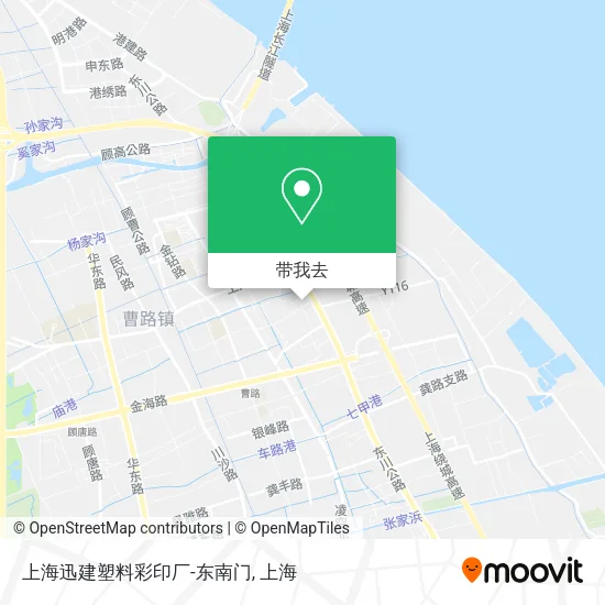 上海迅建塑料彩印厂-东南门地图