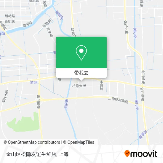 金山区松隐友谊生鲜店地图