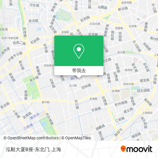 泓毅大厦B座-东北门地图