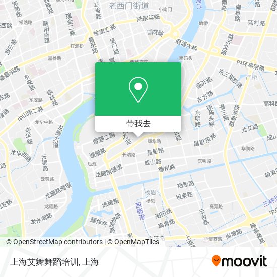 上海艾舞舞蹈培训地图