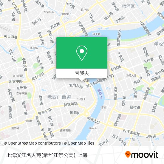 上海滨江名人苑(豪华江景公寓)地图
