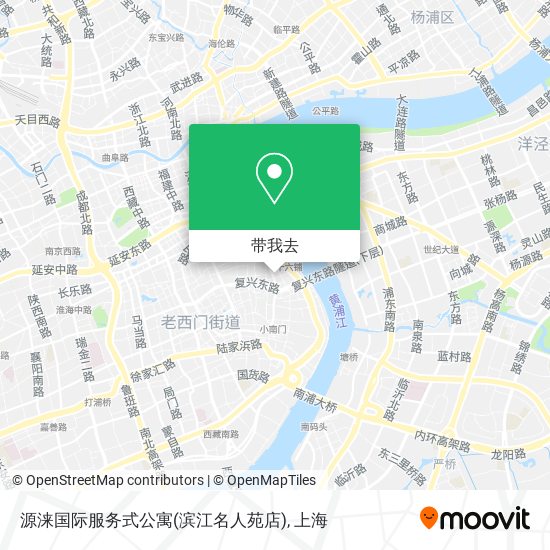源涞国际服务式公寓(滨江名人苑店)地图