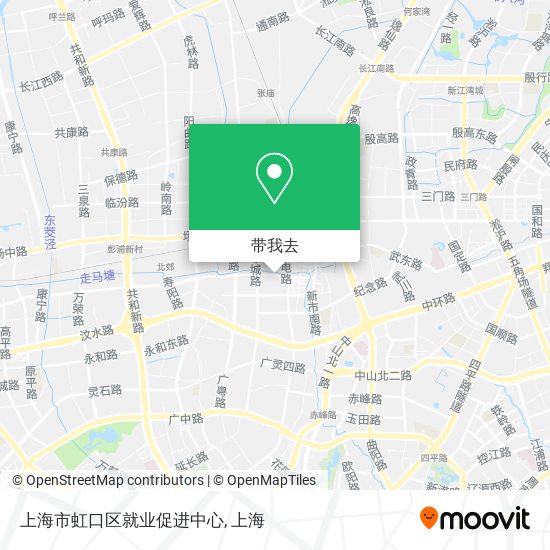 上海市虹口区就业促进中心地图