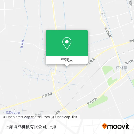 上海博成机械有限公司地图