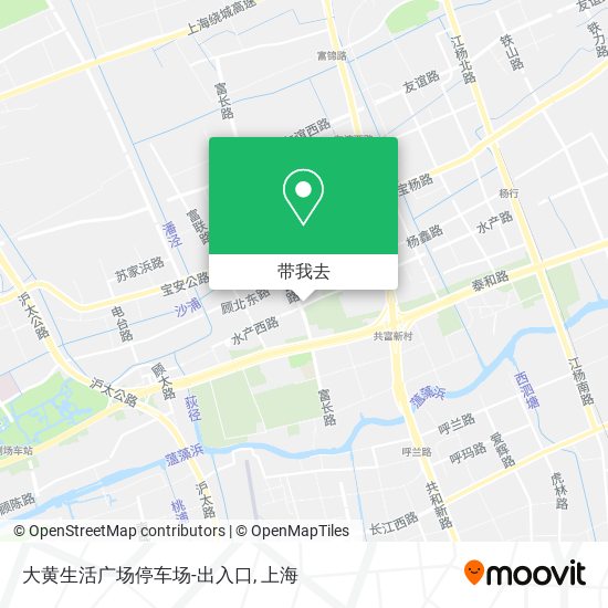 大黄生活广场停车场-出入口地图