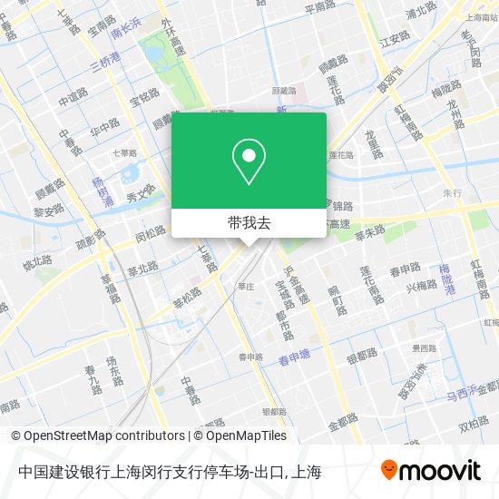 中国建设银行上海闵行支行停车场-出口地图