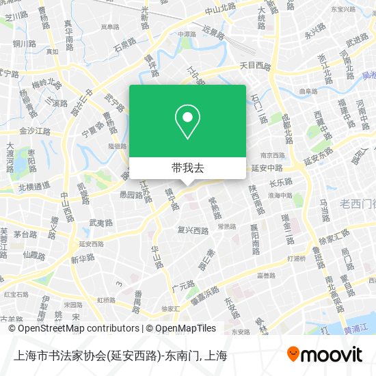 上海市书法家协会(延安西路)-东南门地图