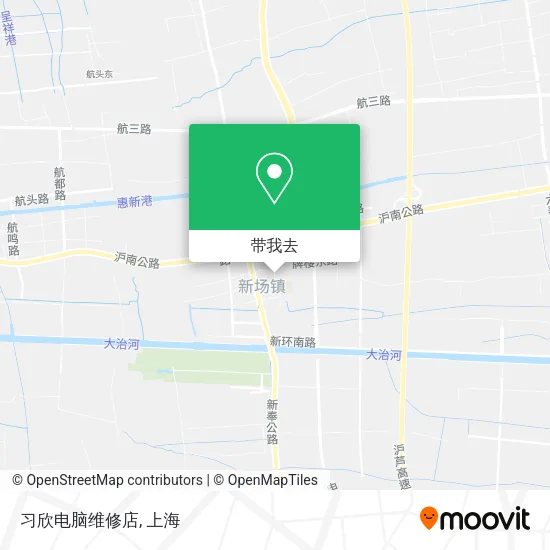 习欣电脑维修店地图