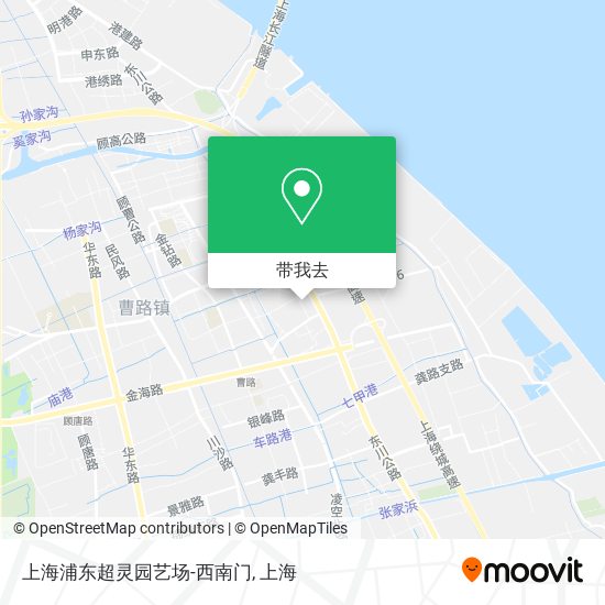 上海浦东超灵园艺场-西南门地图