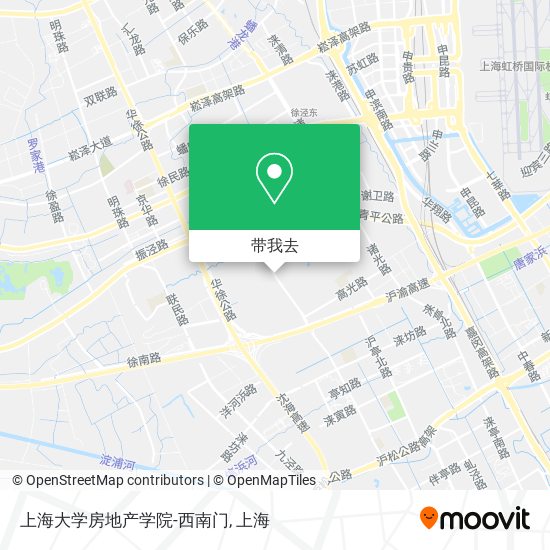 上海大学房地产学院-西南门地图