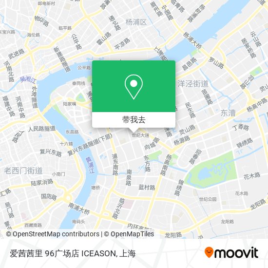 爱茜茜里 96广场店 ICEASON地图