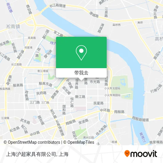 上海沪超家具有限公司地图
