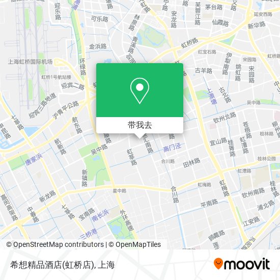 希想精品酒店(虹桥店)地图