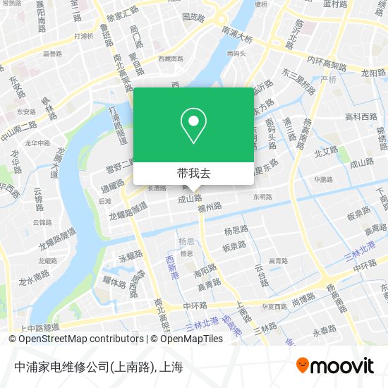 中浦家电维修公司(上南路)地图