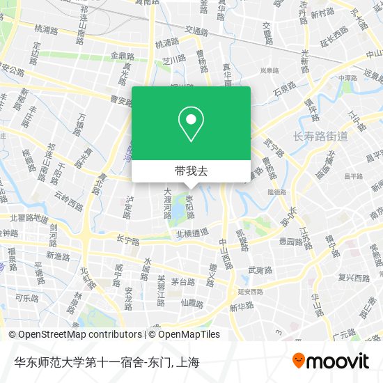 华东师范大学第十一宿舍-东门地图