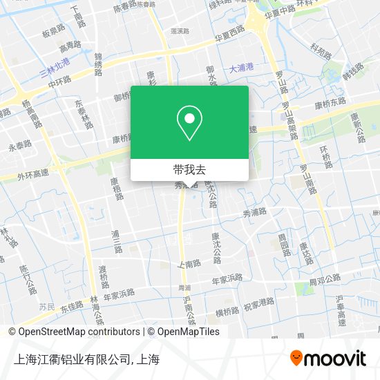 上海江衢铝业有限公司地图