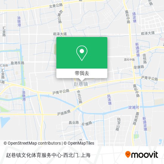 赵巷镇文化体育服务中心-西北门地图