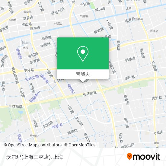 沃尔玛(上海三林店)地图