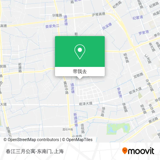 春江三月公寓-东南门地图