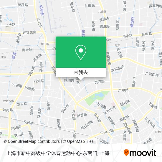 上海市新中高级中学体育运动中心-东南门地图