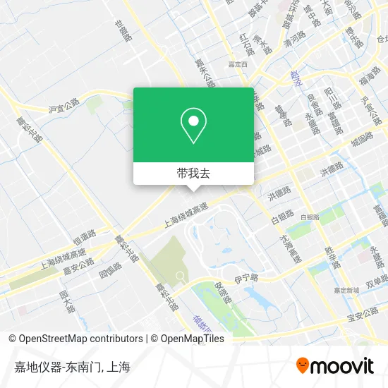 嘉地仪器-东南门地图