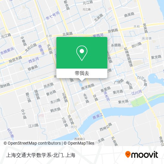 上海交通大学数学系-北门地图
