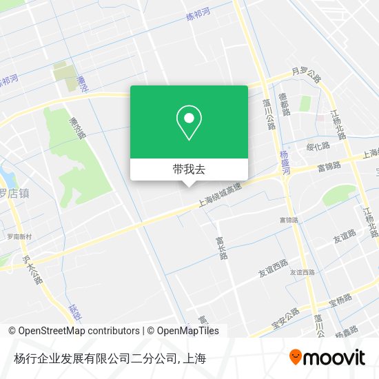 杨行企业发展有限公司二分公司地图