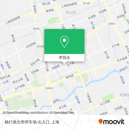 杨行派出所停车场-出入口地图