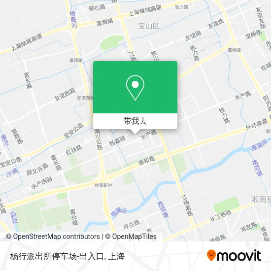 杨行派出所停车场-出入口地图