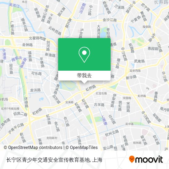 长宁区青少年交通安全宣传教育基地地图
