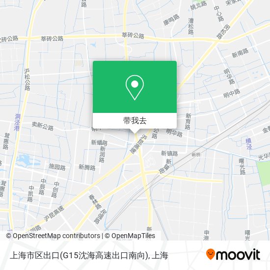 上海市区出口(G15沈海高速出口南向)地图