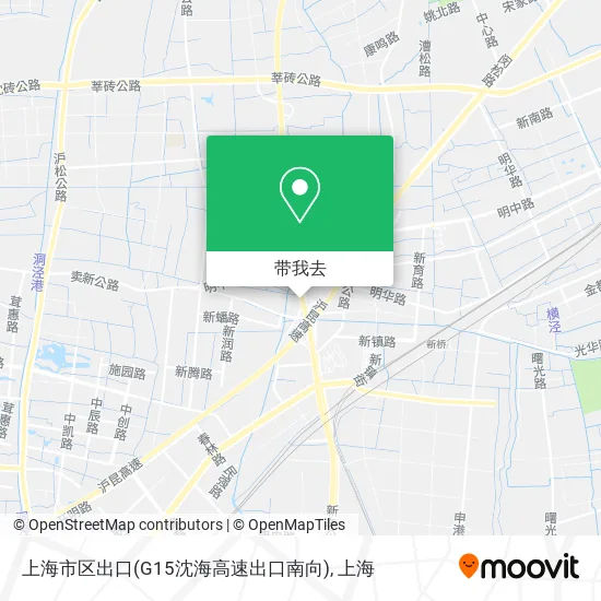 上海市区出口(G15沈海高速出口南向)地图