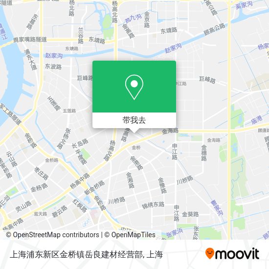 上海浦东新区金桥镇岳良建材经营部地图