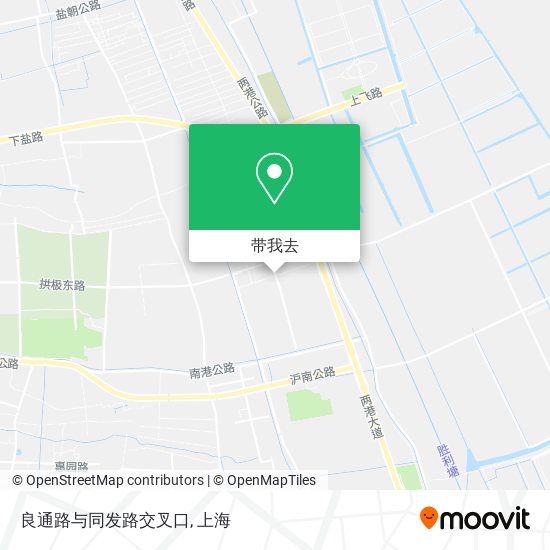 良通路与同发路交叉口地图