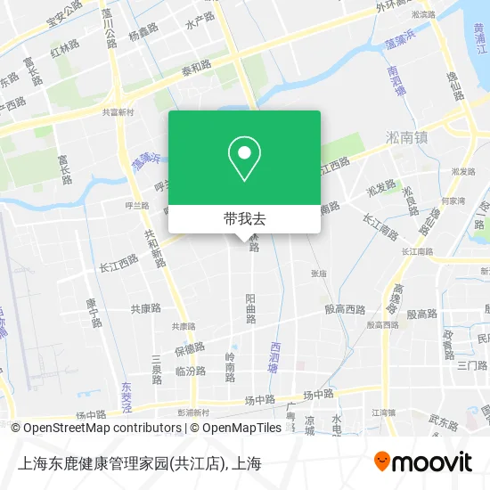 上海东鹿健康管理家园(共江店)地图