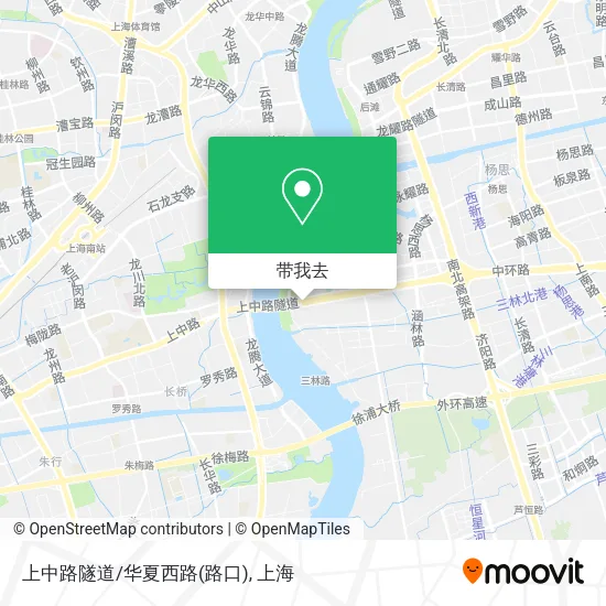 上中路隧道/华夏西路(路口)地图