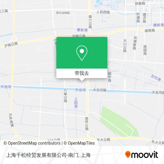 上海千松经贸发展有限公司-南门地图