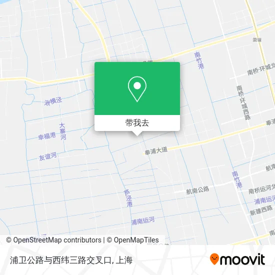 浦卫公路与西纬三路交叉口地图
