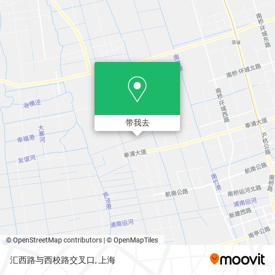 汇西路与西校路交叉口地图