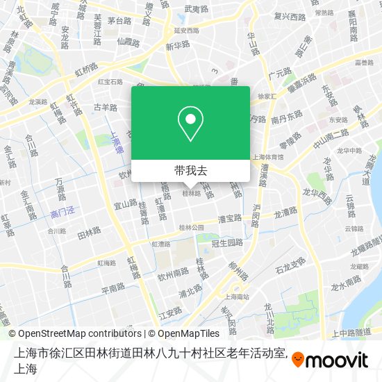 上海市徐汇区田林街道田林八九十村社区老年活动室地图