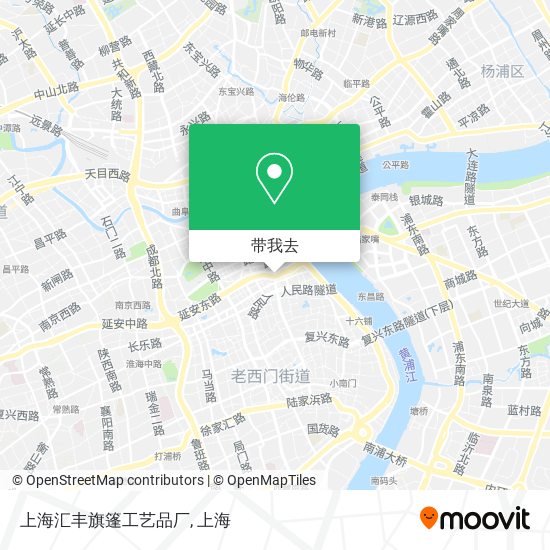 上海汇丰旗篷工艺品厂地图