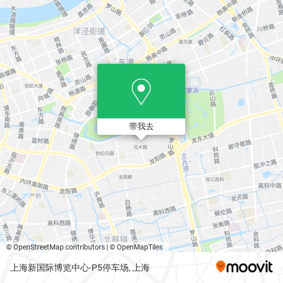 上海新国际博览中心-P5停车场地图