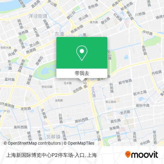上海新国际博览中心P2停车场-入口地图