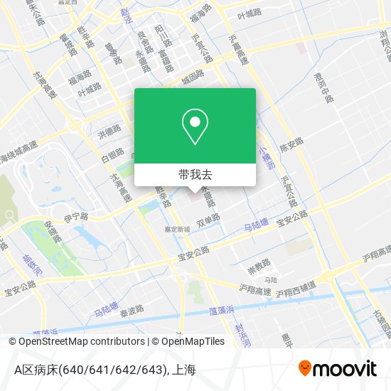 A区病床(640/641/642/643)地图