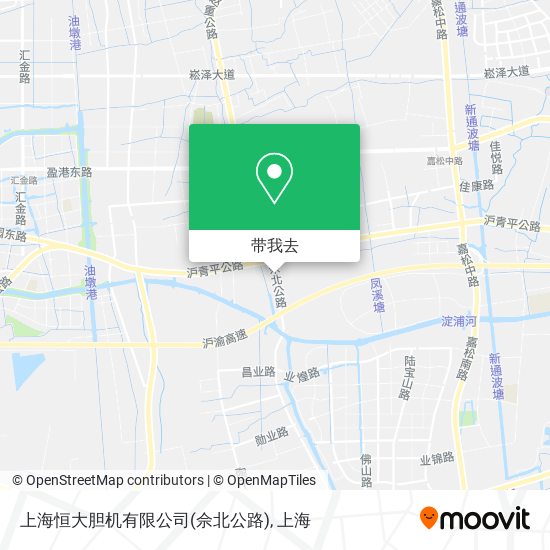 上海恒大胆机有限公司(佘北公路)地图